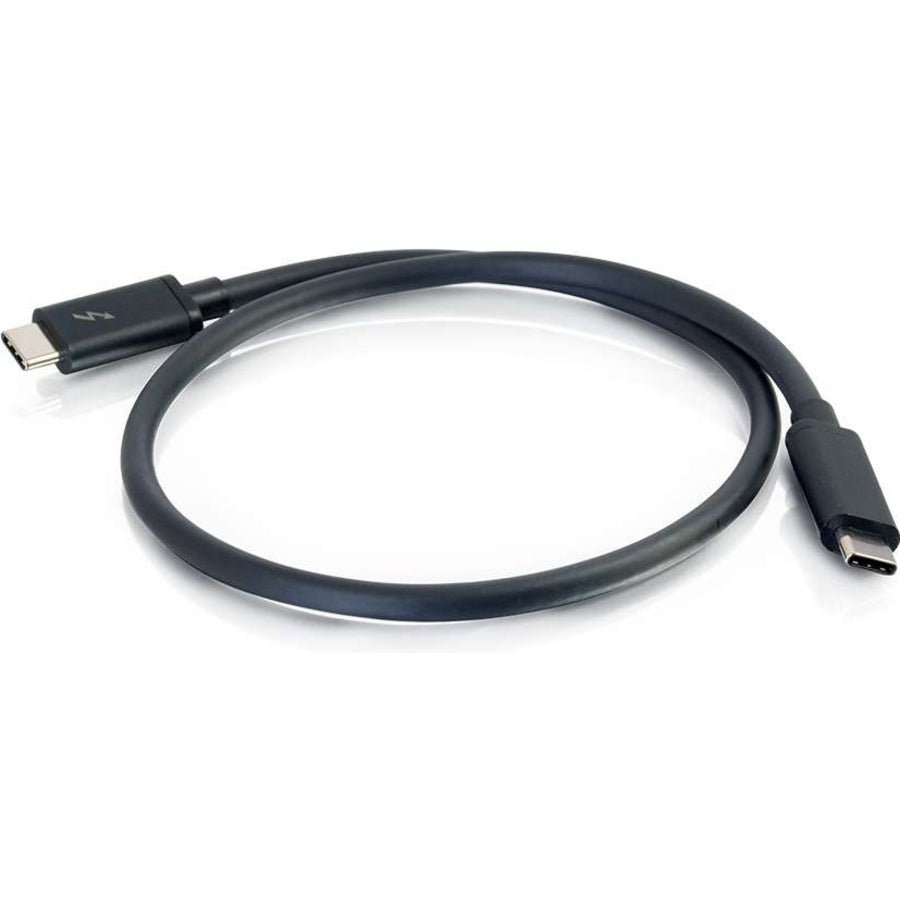 C2G 6ft Thunderbolt 3 USB C Cable - 20Gbps - 100W - Black - M/M 28842