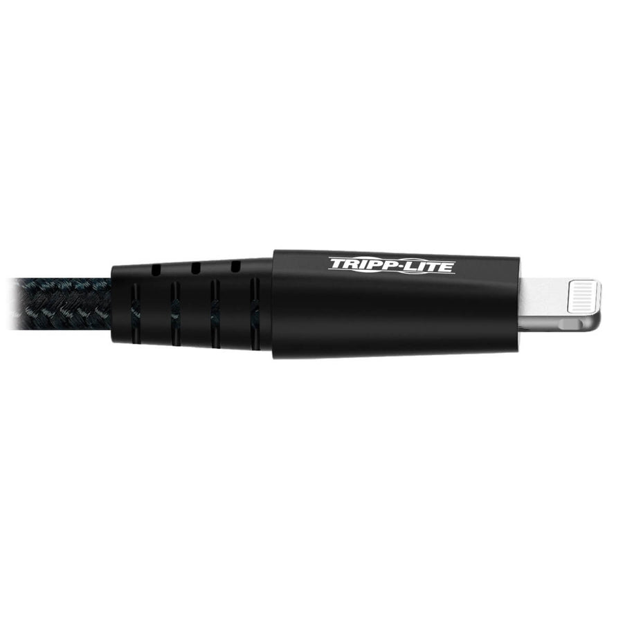 Eaton Tripp Lite Series Heavy-Duty USB-A to Lightning Sync/Charge Cable, UHMWPE and Aramid Fibers, MFi Certified - 6 ft. (1.83 m) M100-006-GY-MAX