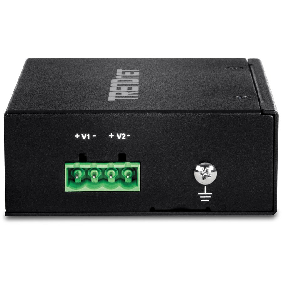 TRENDnet 5-Port Industrial Unmanaged Fast Ethernet DIN-Rail Switch, 5 x Fast Ethernet Ports, IP30, Operating Temperature Range of (- 40 - 75 &deg;C (- 40 - 167 &deg;F), Lifetime Protection, Black, TI-E50 TI-E50