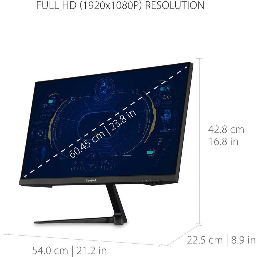 ViewSonic OMNI VX2418-P-MHD 24 Inch 1080p 1ms 165Hz Gaming Monitor with FreeSync Premium, Eye Care, HDMI and DisplayPort VX2418-P-MHD