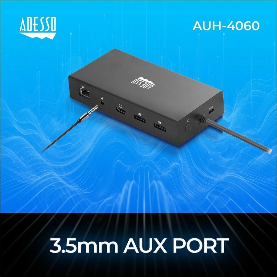 Adesso 12-in-1 USB-C Multi-Port Docking Station (TAA Compliant) AUH-4060