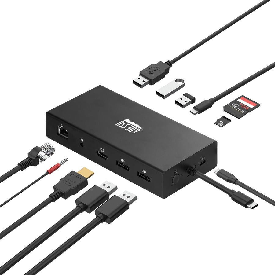 Adesso 12-in-1 USB-C Multi-Port Docking Station (TAA Compliant) AUH-4060