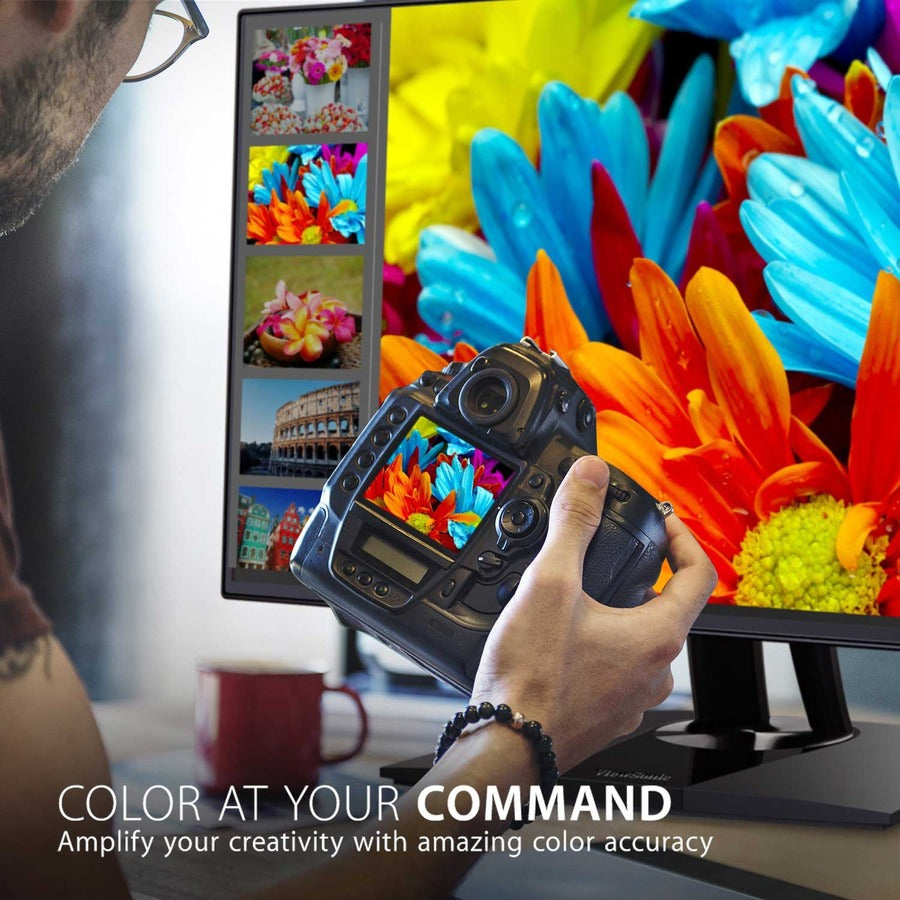 ViewSonic VP3256-4K 32 Inch 4K UHD IPS Ergonomic Monitor with Ultra-Thin Bezels, Color Accuracy, Pantone Validated, 60W USB C VP3256-4K