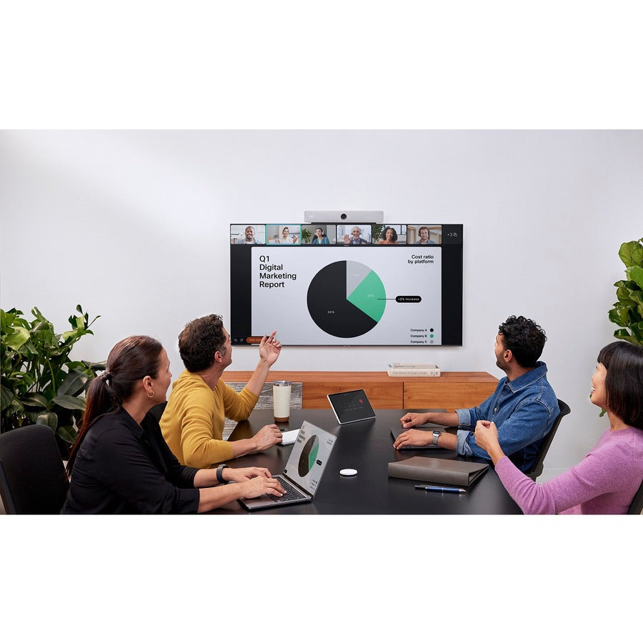 Cisco Webex Room Bar (Carbon Color) with table-stand Room Navigator CS-BAR-T-C-K9