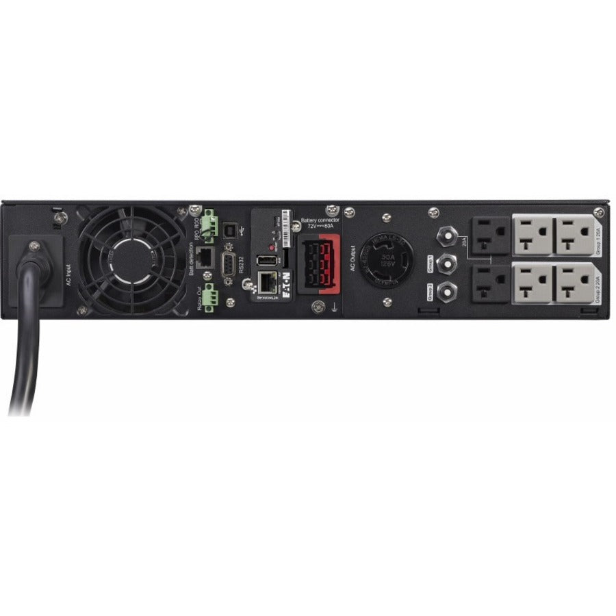 Eaton 5PX G2 3000VA 3000W 120V Line-Interactive UPS - 6 NEMA 5-20R, 1 L5-30R Outlets, Cybersecure Network Card Included, Extended Run, 2U Rack/Tower - Battery Backup 5PX3000RTNG2