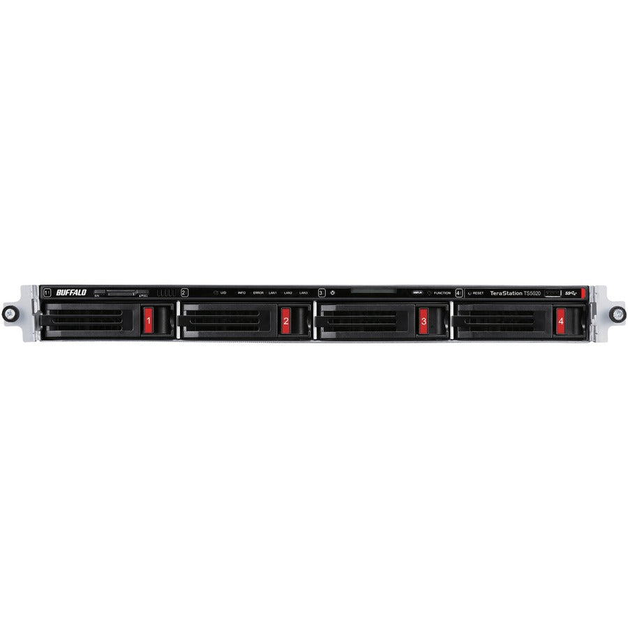 BUFFALO TeraStation 5420 4-Bay 48TB (4x12TB) Business Rackmount NAS Storage Hard Drives Included TS5420RN4804