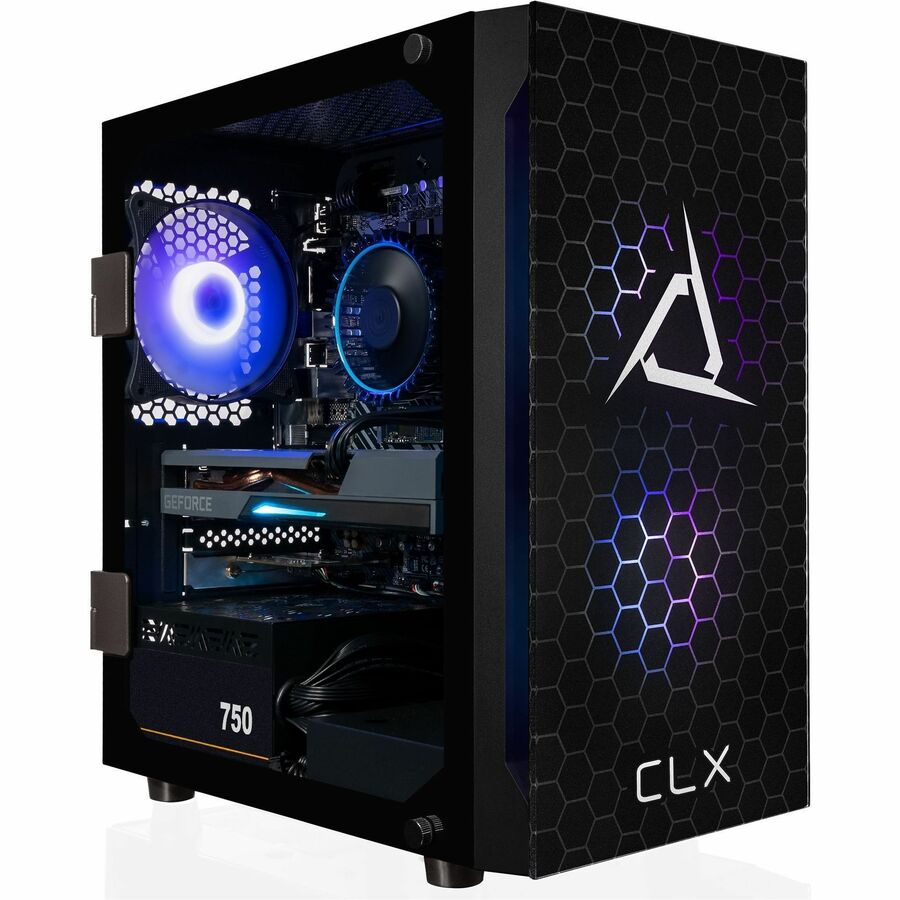 CLX SET TGMSETRTA3505BM Gaming Desktop Computer - Intel Core i7 12th Gen i7-12700F - 16 GB - 2 TB HDD - 1 TB SSD - Mini-tower - Black TGMSETRTA3505BM