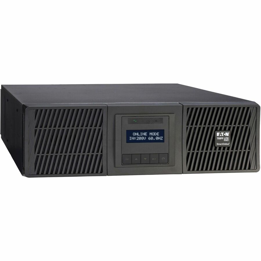 Eaton Tripp Lite Series SmartOnline 6000VA 5400W 208V Online Double-Conversion UPS - 2 L6-20R and 2 L6-30R Outlets, L6-30P Input, Network Card Included, Extended Run, 3U Rack/Tower SU6000RT