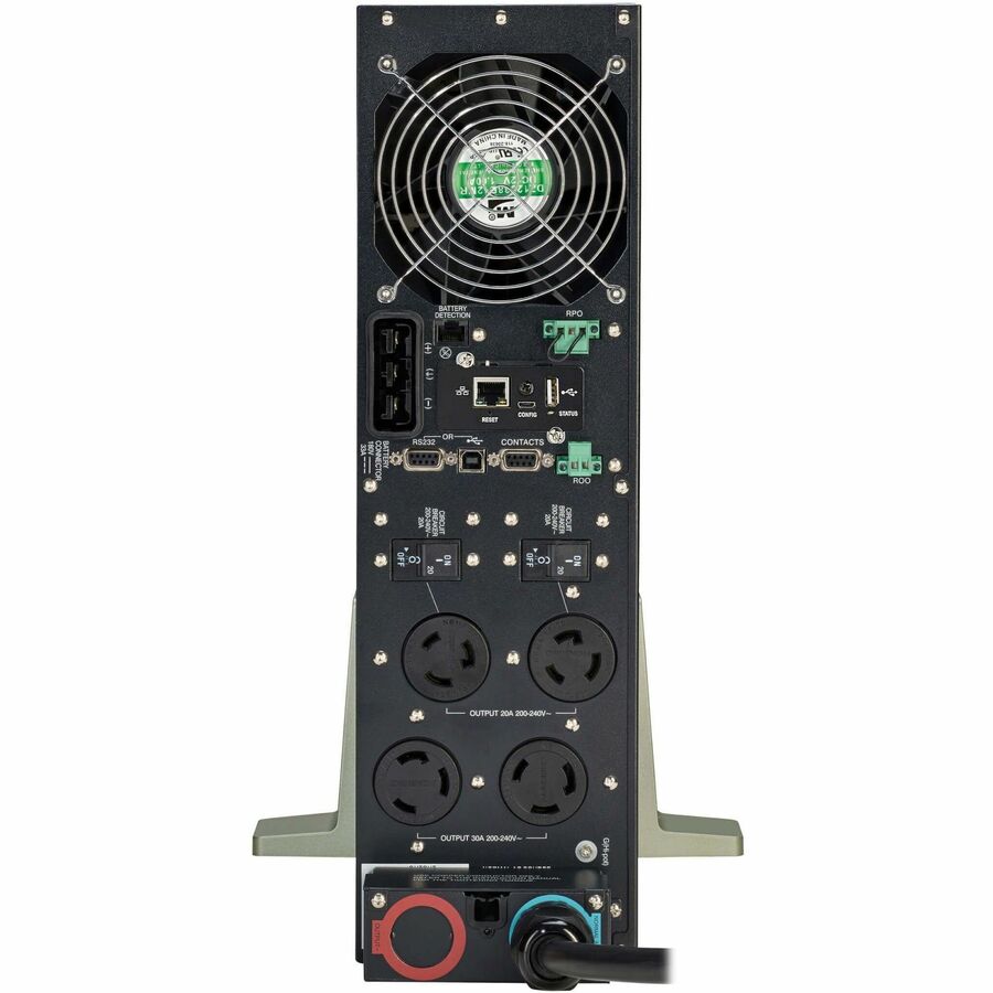 Eaton Tripp Lite Series SmartOnline 6000VA 5400W 208V Online Double-Conversion UPS - 2 L6-20R and 2 L6-30R Outlets, L6-30P Input, Network Card Included, Extended Run, 3U Rack/Tower SU6000RT