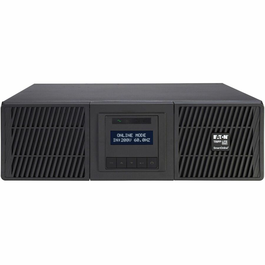 Eaton Tripp Lite Series SmartOnline 6000VA 5400W 208V Online Double-Conversion UPS - 2 L6-20R and 2 L6-30R Outlets, L6-30P Input, Network Card Included, Extended Run, 3U Rack/Tower SU6000RT