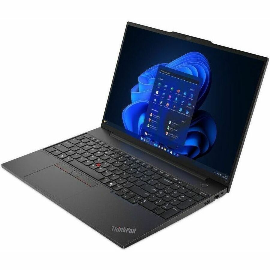 Lenovo ThinkPad E16 Gen 2 21M5000KUS 16" Touchscreen Notebook - WUXGA - AMD Ryzen 7 7735U - 16 GB - 512 GB SSD - English Keyboard - Black 21M5000KUS