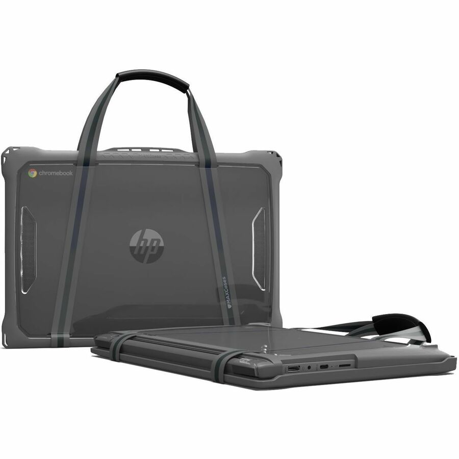 Extreme Shell-F2 Slide Case for HP Fortis X360 Chromebook G5 11" (Gray/Clear) HP-ESF-FX3CB-G5-GRY