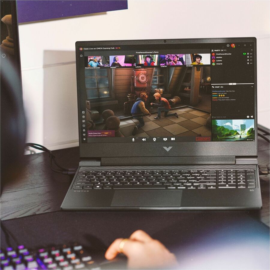 VICTUS 15-fa1000 15-fa1200nr 15.6" Gaming Notebook - Full HD - Intel Core i5 12th Gen i5-12450H - 8 GB - 512 GB SSD - Mica Silver, Black Chrome A05XKUA#ABA