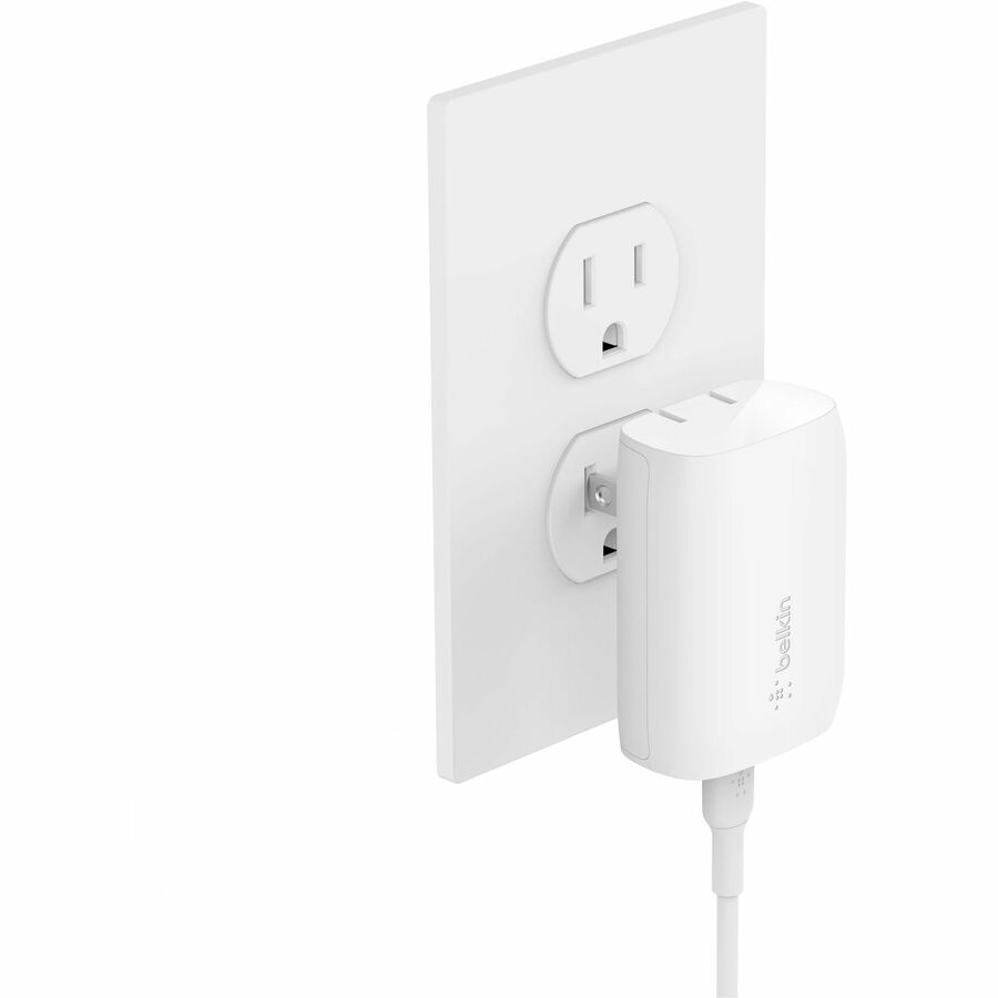 Belkin 30W Portable USB-C Wall Charger - 1xUSB-C (30W) - Fast Charge - Power Adapter - White BBC007-WH