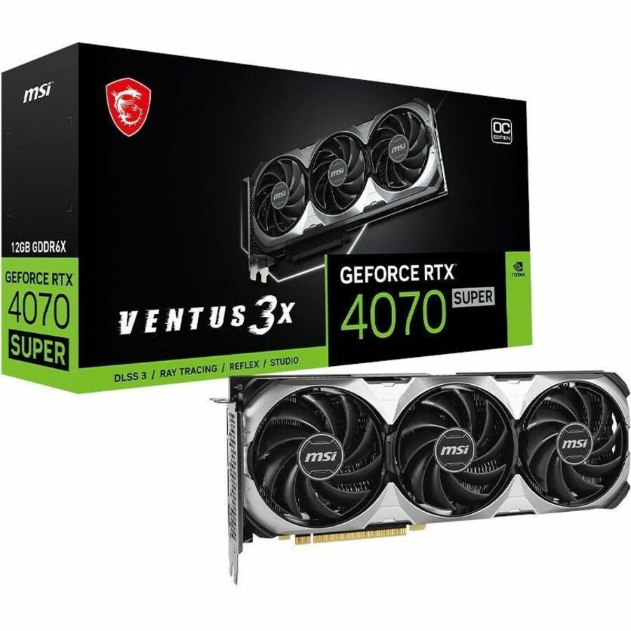 MSI NVIDIA GeForce RTX 4070 SUPER Graphic Card - 12 GB GDDR6X G4070S12GV3C