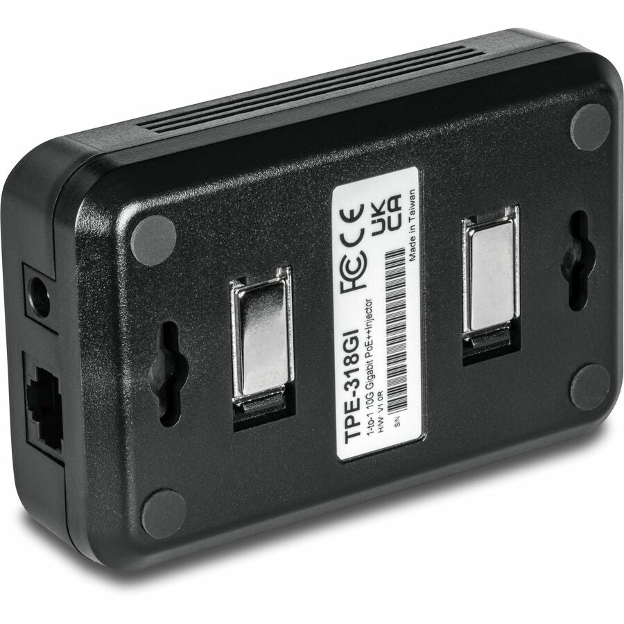 TRENDnet 10G PoE++ Injector, TPE-318GI, Converts a NonPoE Port to A PoE++ 10G Port, Supplies PoE (15.4W), PoE+ (30W), or PoE++ (90W) TPE-318GI