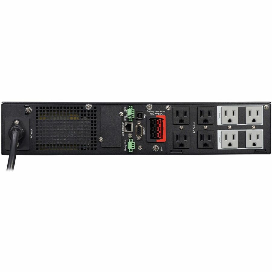 Eaton Tripp Lite Series SmartPro 1440VA 1440W 120V Line-Interactive Sine Wave UPS - 8 Outlets, Extended Run, Network Card Option, LCD, USB, DB9, 2U Rack/Tower, TAA SMART1500RXLTAA