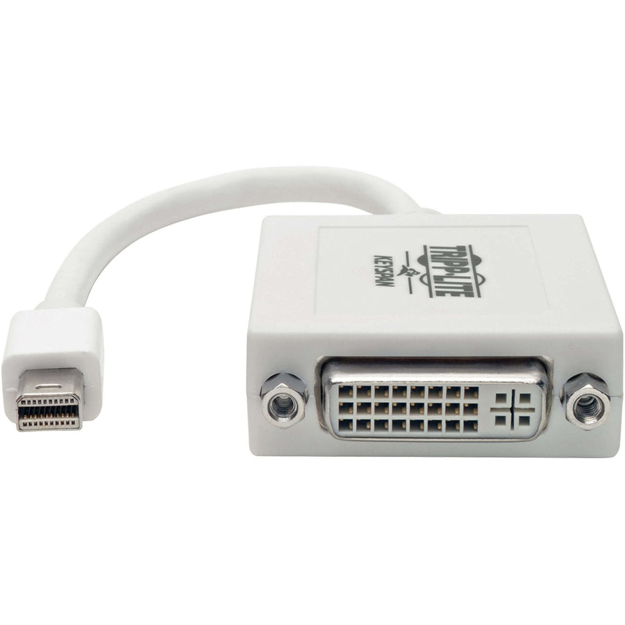 Tripp Lite by Eaton Keyspan Mini DisplayPort to DVI Adapter, Video Converter for Mac/PC, White (M/F), 6-in. (15.24 cm), TAA P137-06N-DVI