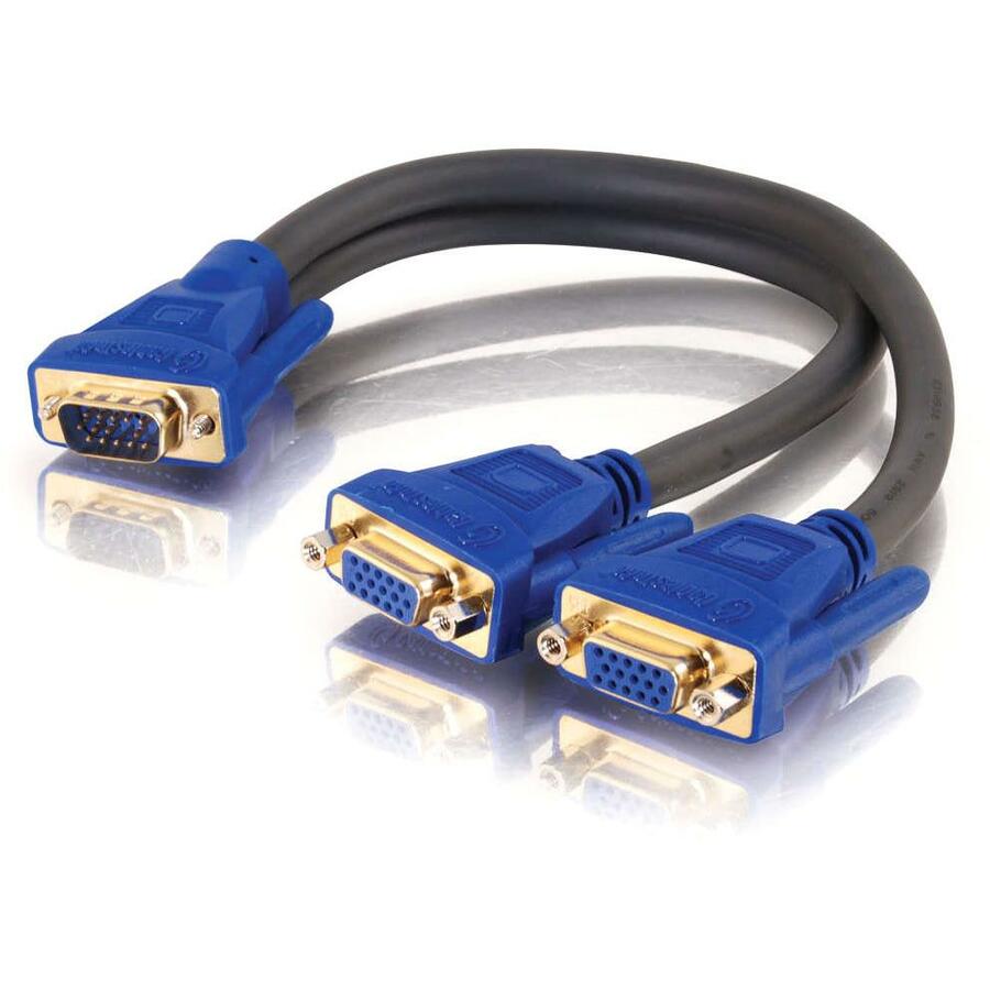 C2G Ultima One HD15 Male to Two HD15 Female SXGA Monitor Y-Cable 29610
