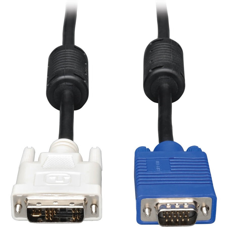 Eaton Tripp Lite Series DVI to VGA High-Resolution Adapter Cable with RGB Coaxial (DVI-A to HD15 M/M), 6 ft. (1.8 m) P556-006