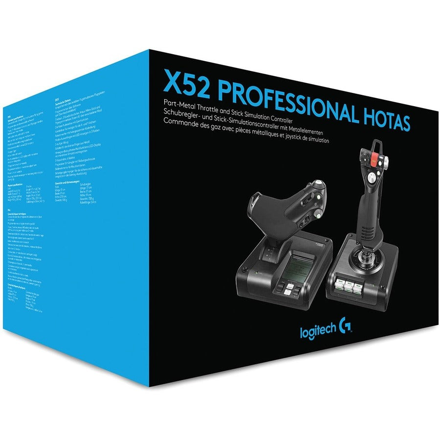 Saitek X52 Professional H.O.T.A.S. Part-Metal Throttle and Stick Simulation Controller 945-000022