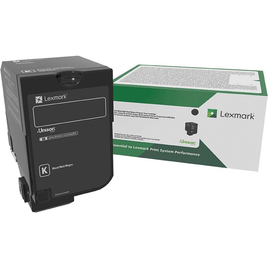 Lexmark Original High Yield Laser Toner Cartridge - Black - 1 Each 74C0HKG