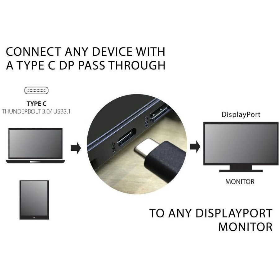 VisionTek USB 3.1 Type C to DisplayPort Adapter (M/F) 900817