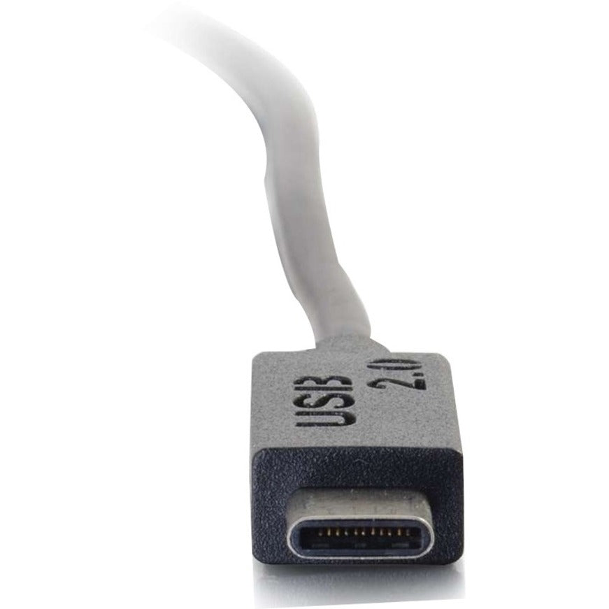 C2G 3ft (0.9m) USB 2.0 USB-C to USB-A Cable M/M - Black 28870