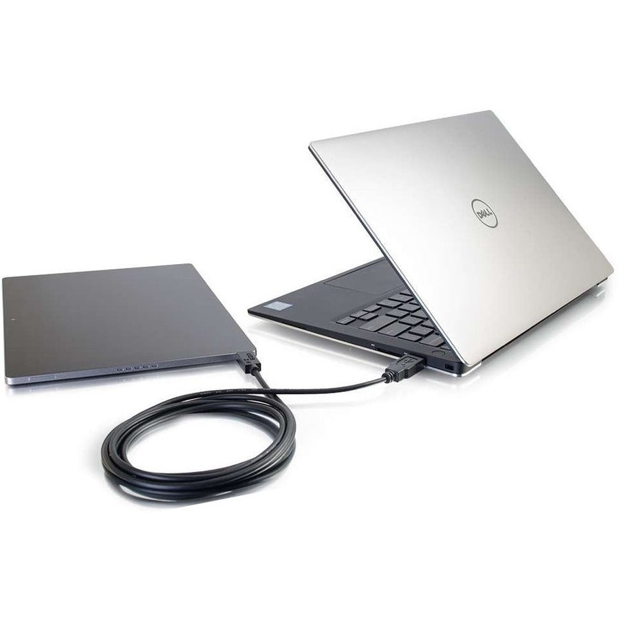 C2G 3ft (0.9m) USB 2.0 USB-C to USB-A Cable M/M - Black 28870