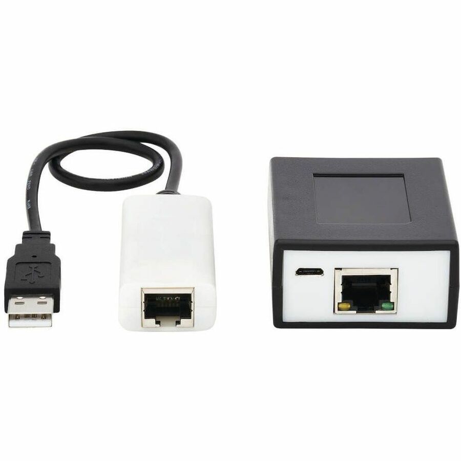 Eaton Tripp Lite Series 4-Port USB over Cat5/Cat6 Extender Kit with Power over Cable - USB 2.0, Up to 164.04 ft. (50M), Black, TAA B203-104-POC