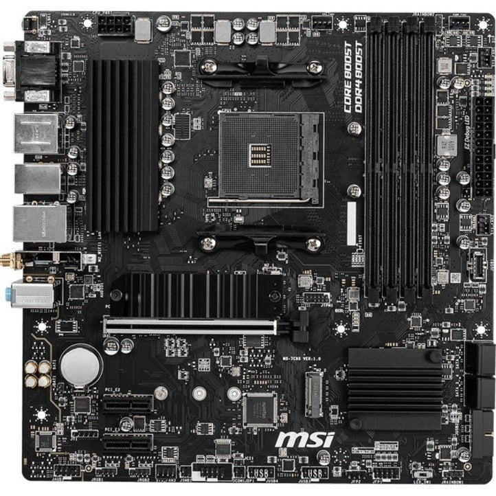 MSI B550M PRO-VDH WIFI Desktop Motherboard - AMD B550 Chipset - Socket AM4 - Micro ATX B550MPVDHWIFI