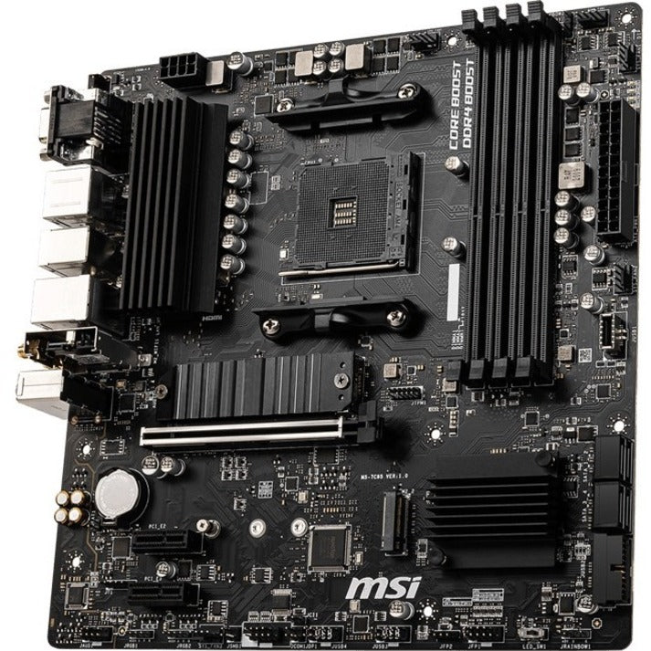 MSI B550M PRO-VDH WIFI Desktop Motherboard - AMD B550 Chipset - Socket AM4 - Micro ATX B550MPVDHWIFI
