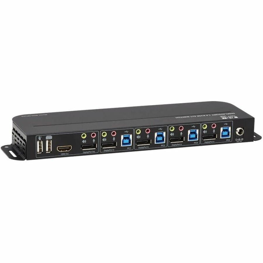 Eaton Tripp Lite Series 4-Port DisplayPort/USB KVM Switch - 4K 60 Hz, HDR, HDCP 2.2, IR, DP 1.4, USB Sharing B005-DPUA4