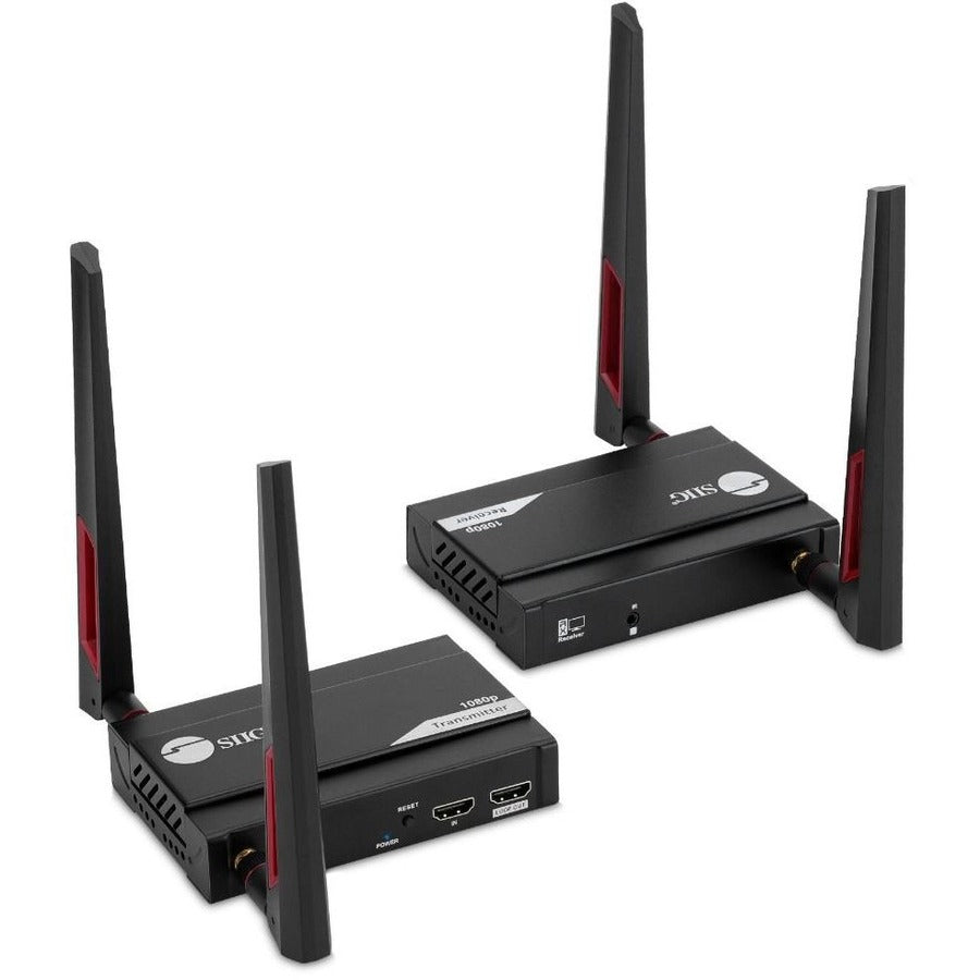 SIIG 1 to 4 Full HD Wireless HDMI Extender with Loopout & IR Kit CE-H27611-S1