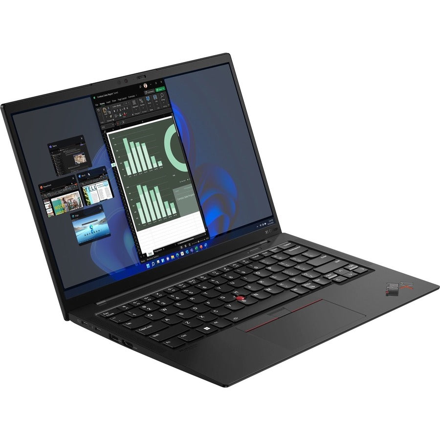 Lenovo ThinkPad X1 Carbon Gen 10 21CB000AUS 14" Notebook - WUXGA - Intel Core i5 i5-1240P - vPro Technology - 16 GB - 256 GB SSD - English Keyboard - Black Paint 21CB000AUS