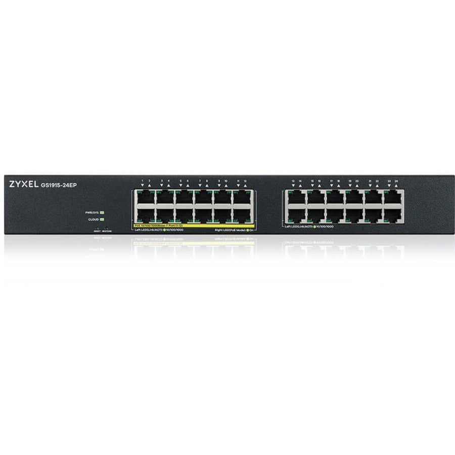 ZYXEL 24-port GbE Smart Managed PoE Switch GS1915-24EP