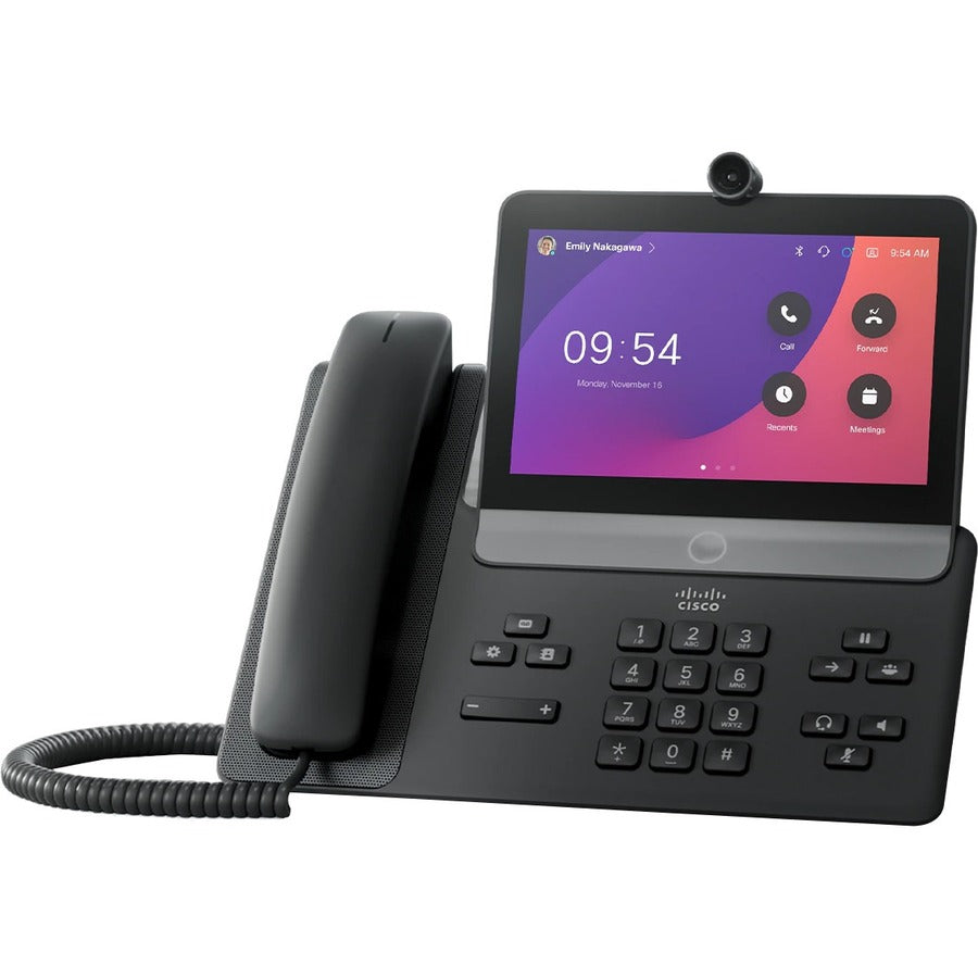Webex 8875 IP Phone - Corded - Corded - Wi-Fi, Bluetooth - Desktop - Carbon Black CP-8875-K9=