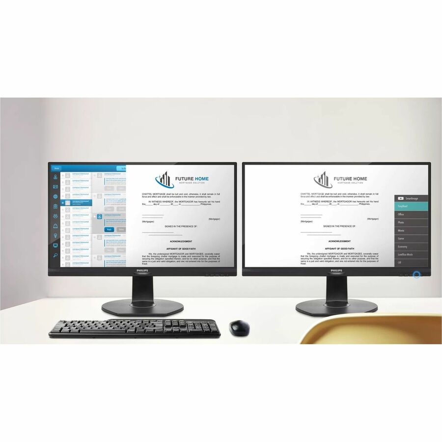 PHILIPS 439P1 - 43 inch Monitor, LED, 4K UHD , USB-C (90W), 2xHDMI, DP, USB-Hub, 4 Year Manufacturer Warranty - 43" 439P1