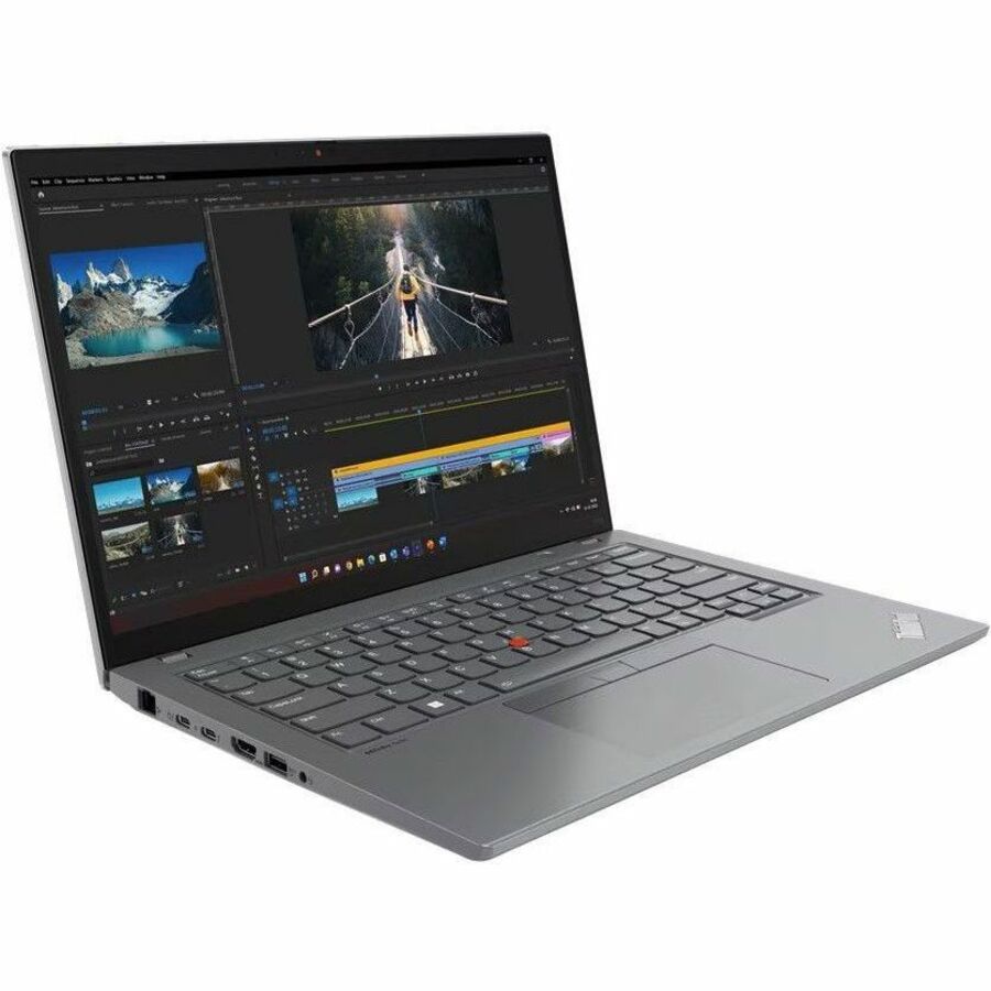 Lenovo ThinkPad T14 Gen 4 21HD002BUS 14" Touchscreen Notebook - WUXGA - Intel Core i7 13th Gen i7-1355U - 16 GB - 512 GB SSD - English Keyboard - Storm Gray 21HD002BUS