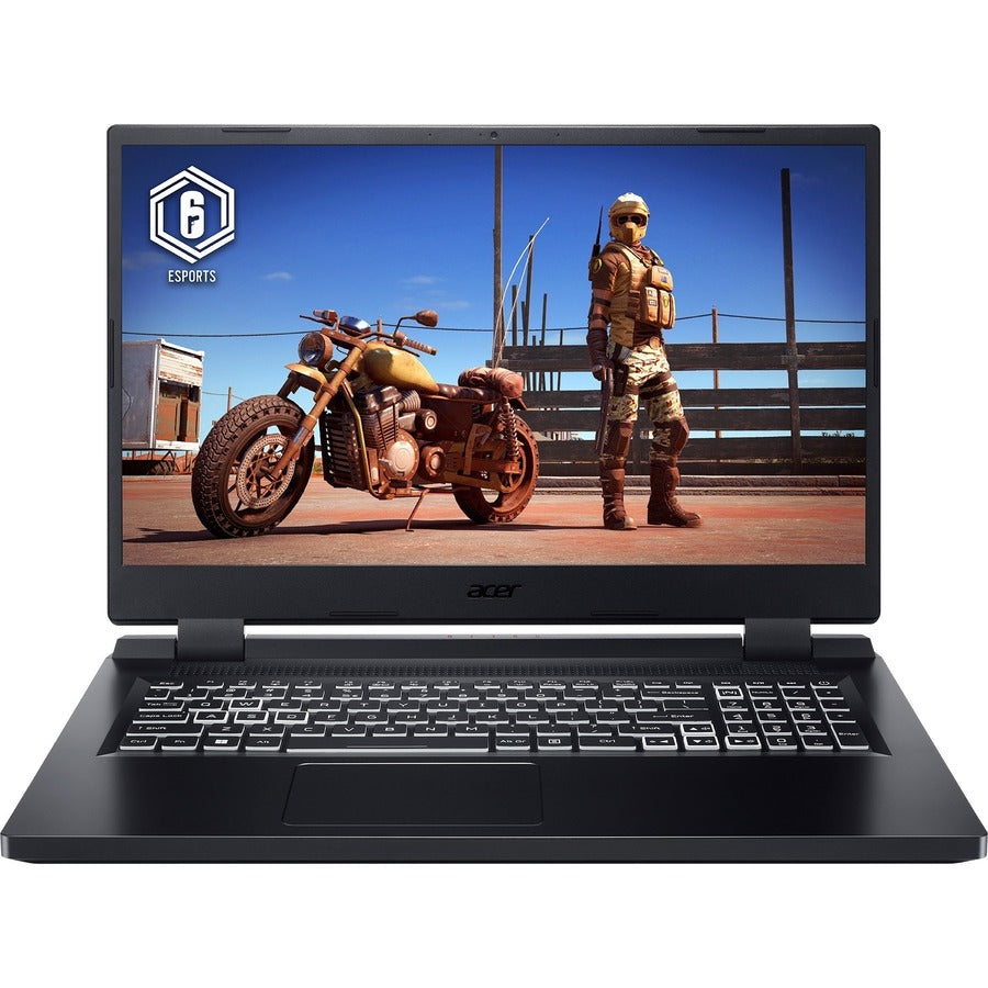 Acer Nitro 5 AN517-55 AN517-55-58G4 17.3" Gaming Notebook - Full HD - Intel Core i5 12th Gen i5-12450H - 8 GB - 512 GB SSD - English Keyboard - Obsidian Black NH.QFZAA.004