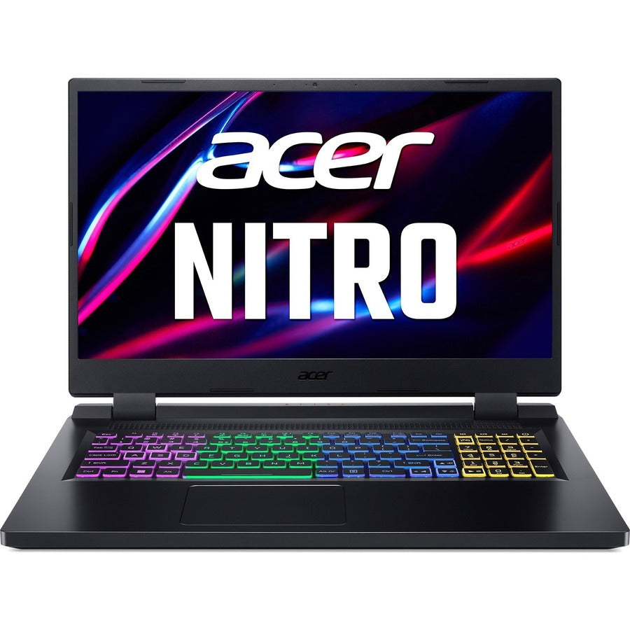 Acer Nitro 5 AN517-55 AN517-55-58G4 17.3" Gaming Notebook - Full HD - Intel Core i5 12th Gen i5-12450H - 8 GB - 512 GB SSD - English Keyboard - Obsidian Black NH.QFZAA.004