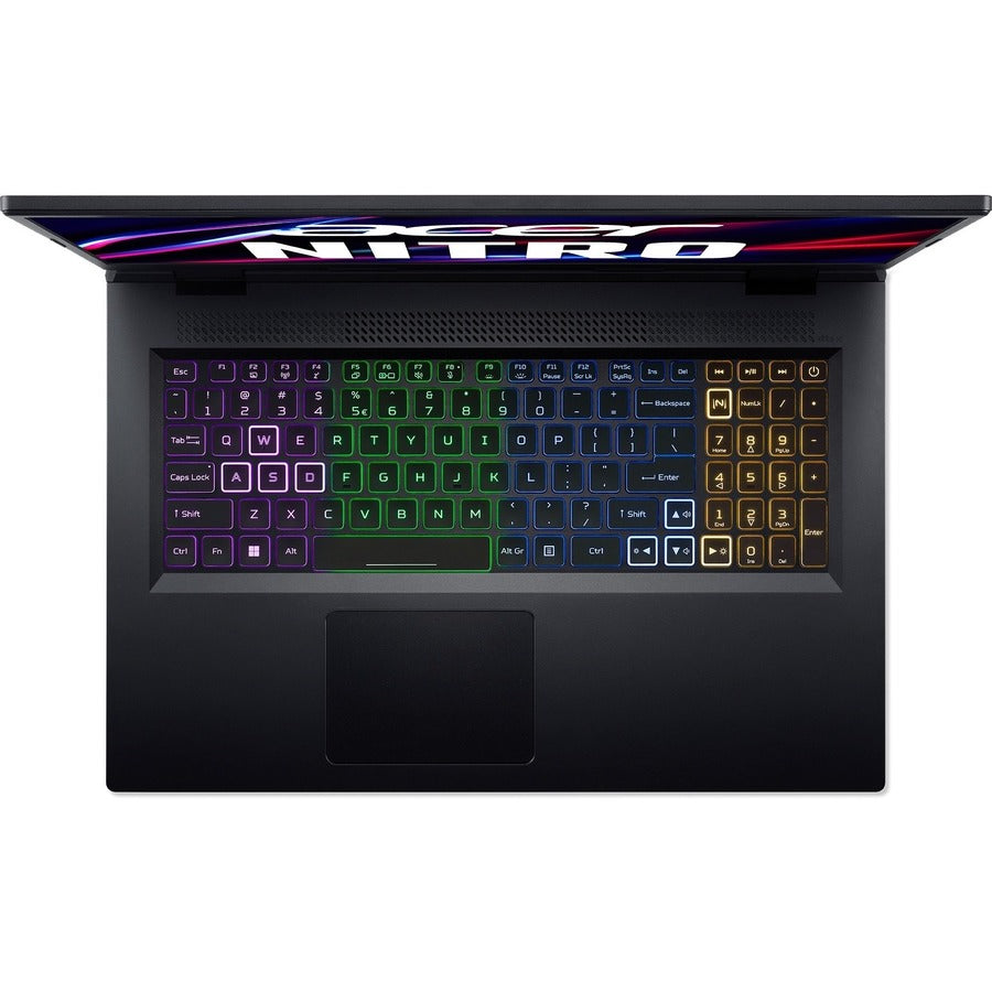Acer Nitro 5 AN517-55 AN517-55-58G4 17.3" Gaming Notebook - Full HD - Intel Core i5 12th Gen i5-12450H - 8 GB - 512 GB SSD - English Keyboard - Obsidian Black NH.QFZAA.004