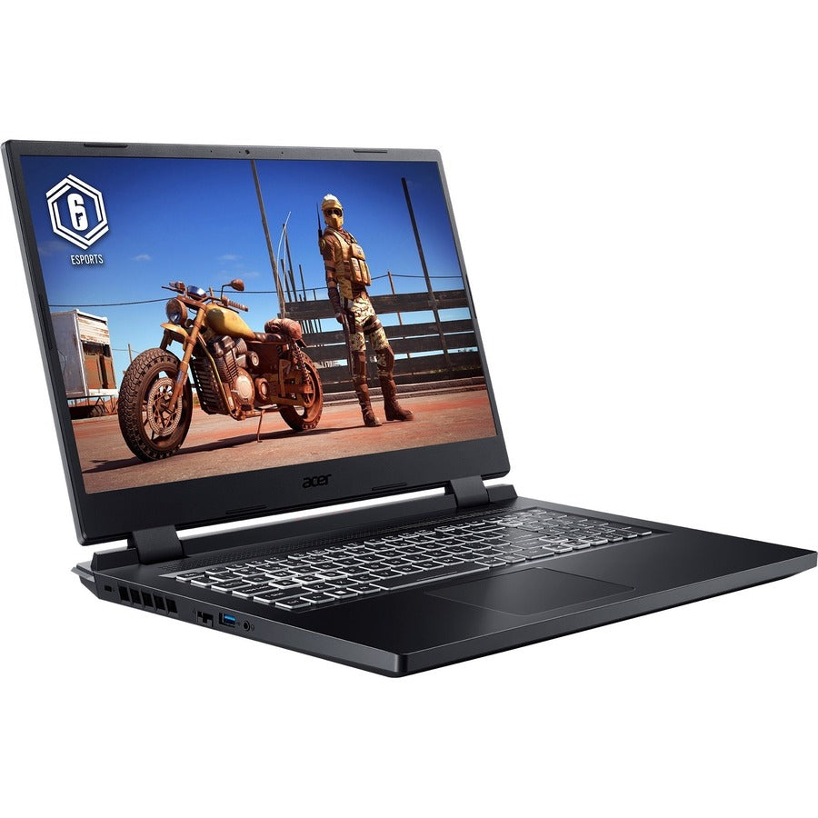 Acer Nitro 5 AN517-55 AN517-55-58G4 17.3" Gaming Notebook - Full HD - Intel Core i5 12th Gen i5-12450H - 8 GB - 512 GB SSD - English Keyboard - Obsidian Black NH.QFZAA.004