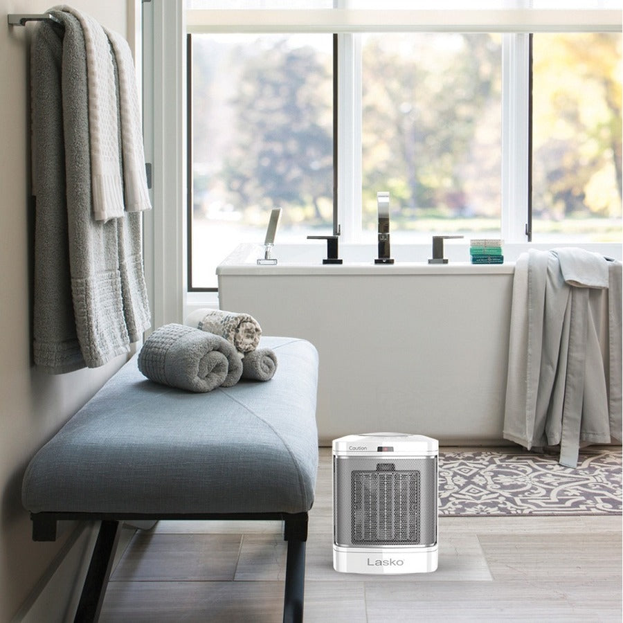 Lasko Ceramic Bathroom Space Heater with Fan CD08210