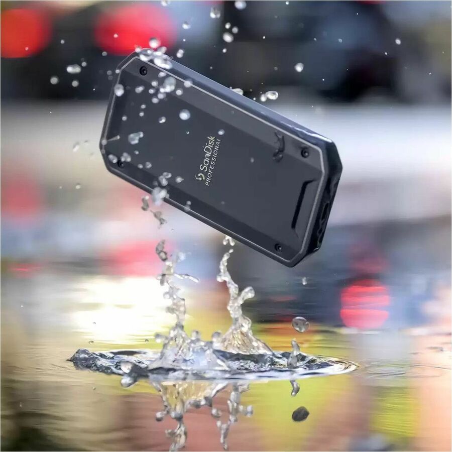 SanDisk Professional PRO-G40 SDPS31H-004T-GBCND 4 TB Portable Rugged Solid State Drive - External - PCI Express NVMe SDPS31H-004T-GBCND