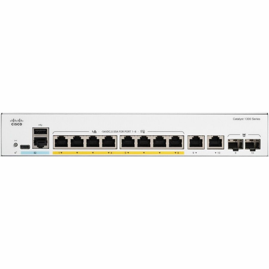 Cisco Catalyst C1300-8P-E-2G Ethernet Switch C1300-8P-E-2G