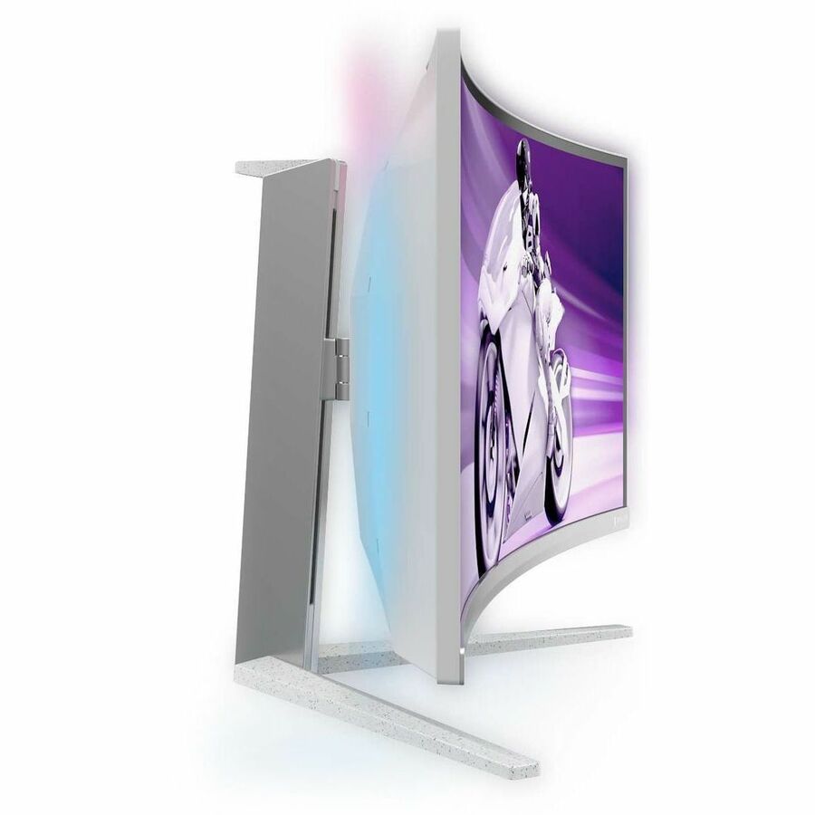 Philips 34M2C8600 34" Class UW-QHD Curved Screen Gaming OLED Monitor - 21:9 - Textured White 34M2C8600