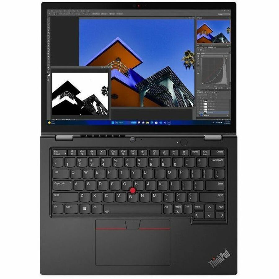Lenovo ThinkPad L13 Gen 5 21LM0012US 13.3" Touchscreen Convertible 2 in 1 Notebook - WUXGA - Intel Core Ultra 7 155U - 16 GB - 512 GB SSD - English Keyboard - Black 21LM0012US