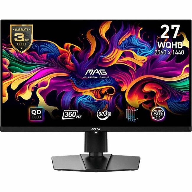 MSI MAG 271QPX 27" Class WQHD Gaming OLED Monitor - 16:9 MAG271QPXQDOLED