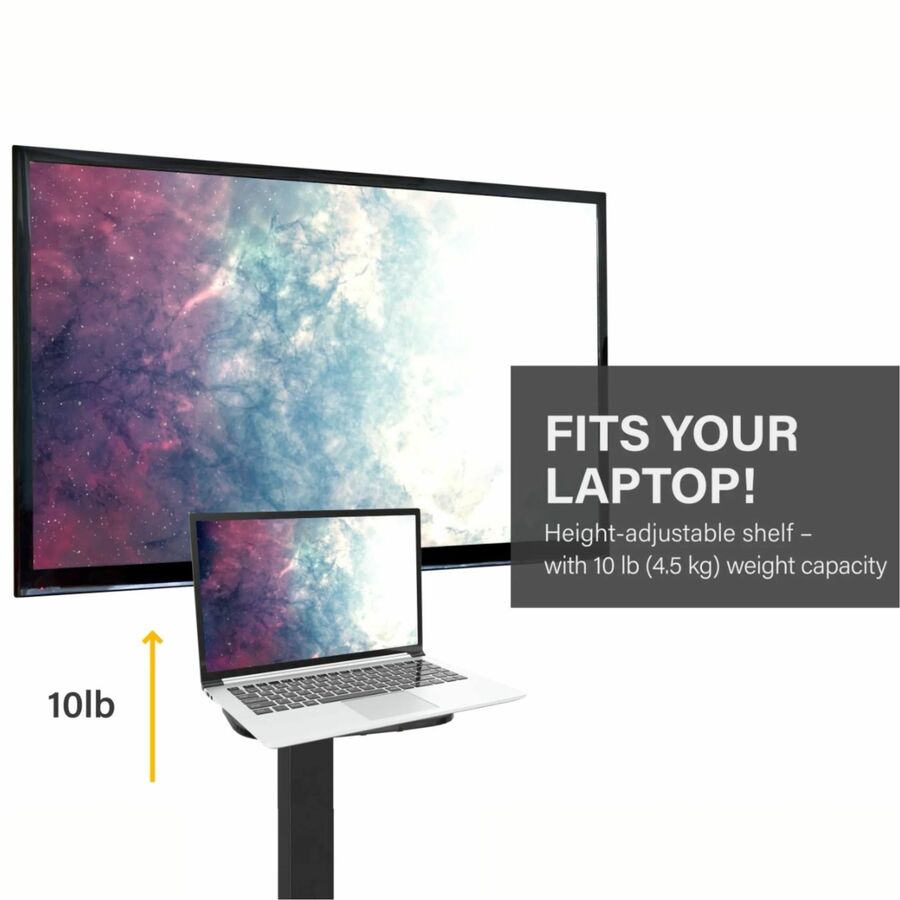 Chief Fit Interactive Mobile Cart - For Displays 55-86" - Black RFCUB